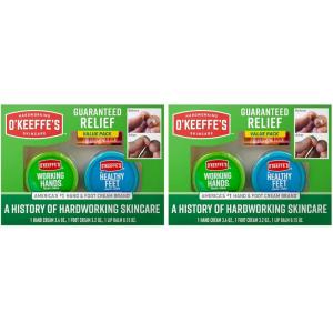 O’Keeffe’s Giftbox Including Lip Repair with Cherry and Vitamin E Oil Stick, Working Hands Jar and Healthy Feet Jar, Gift Idea(1 Count (Pack of 2))