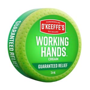 O’Keeffe’s Working Hands Hand Cream for Extreme Dryness – 6.8 oz Value Size Jar (2 Pack) – Repairing Skincare for Cracked, Dry Hands(3.4 Ounce)